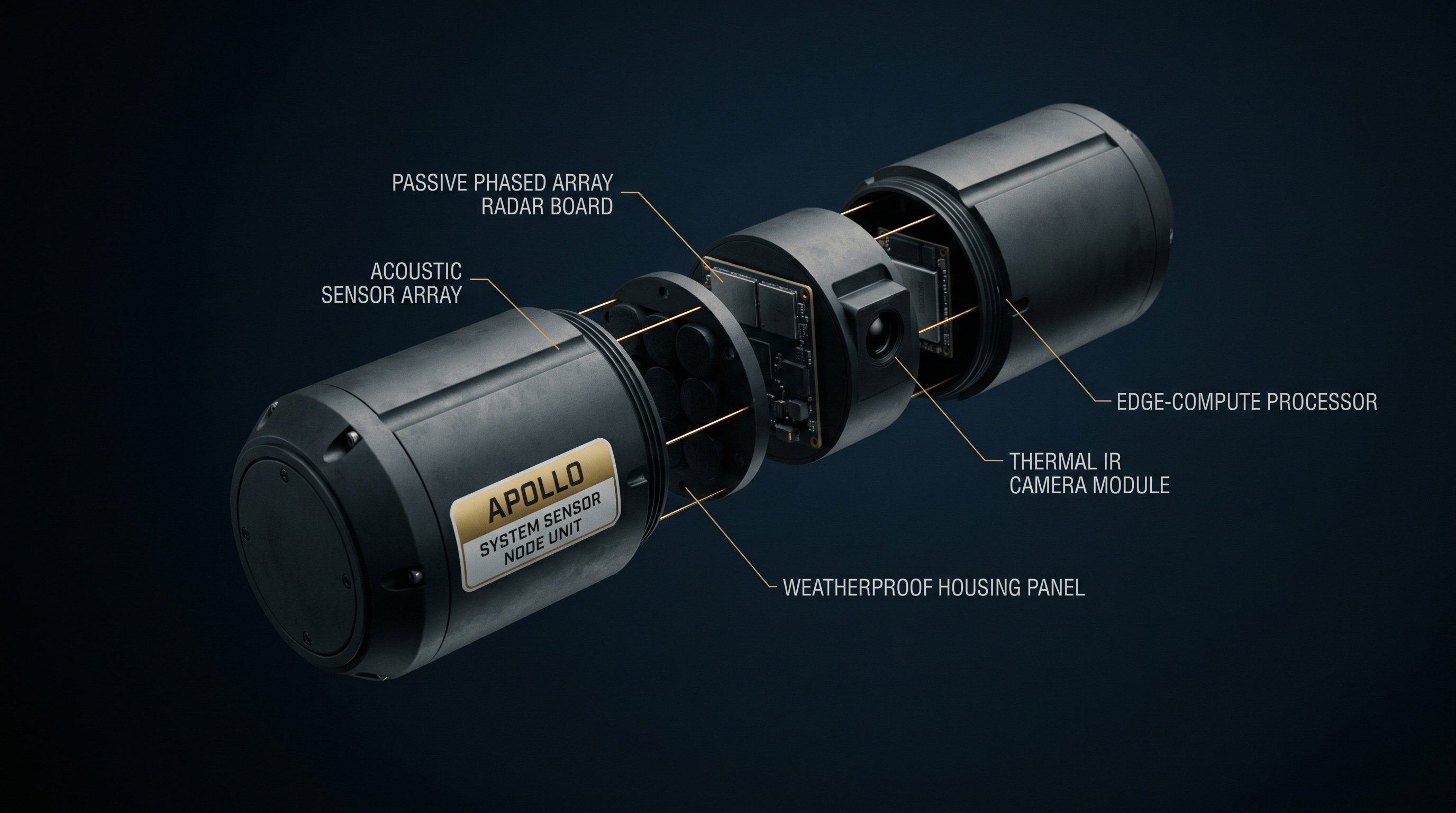 Exploded view of the Apollo Sensor Node