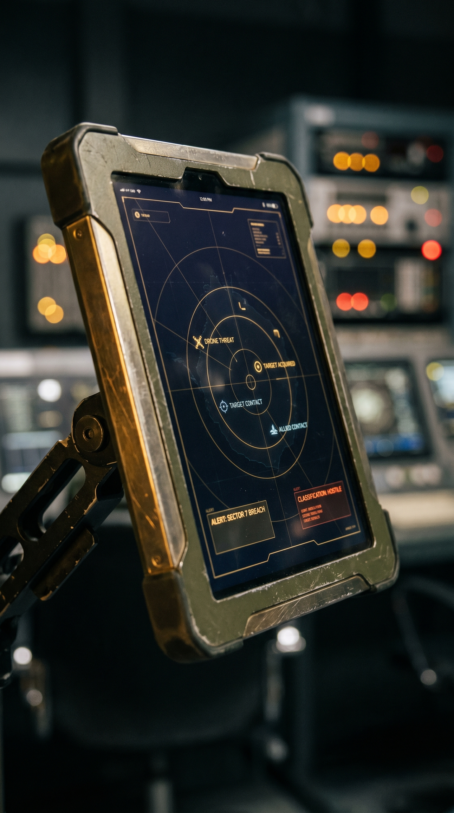 Operator monitoring the Apollo command interface on a tablet